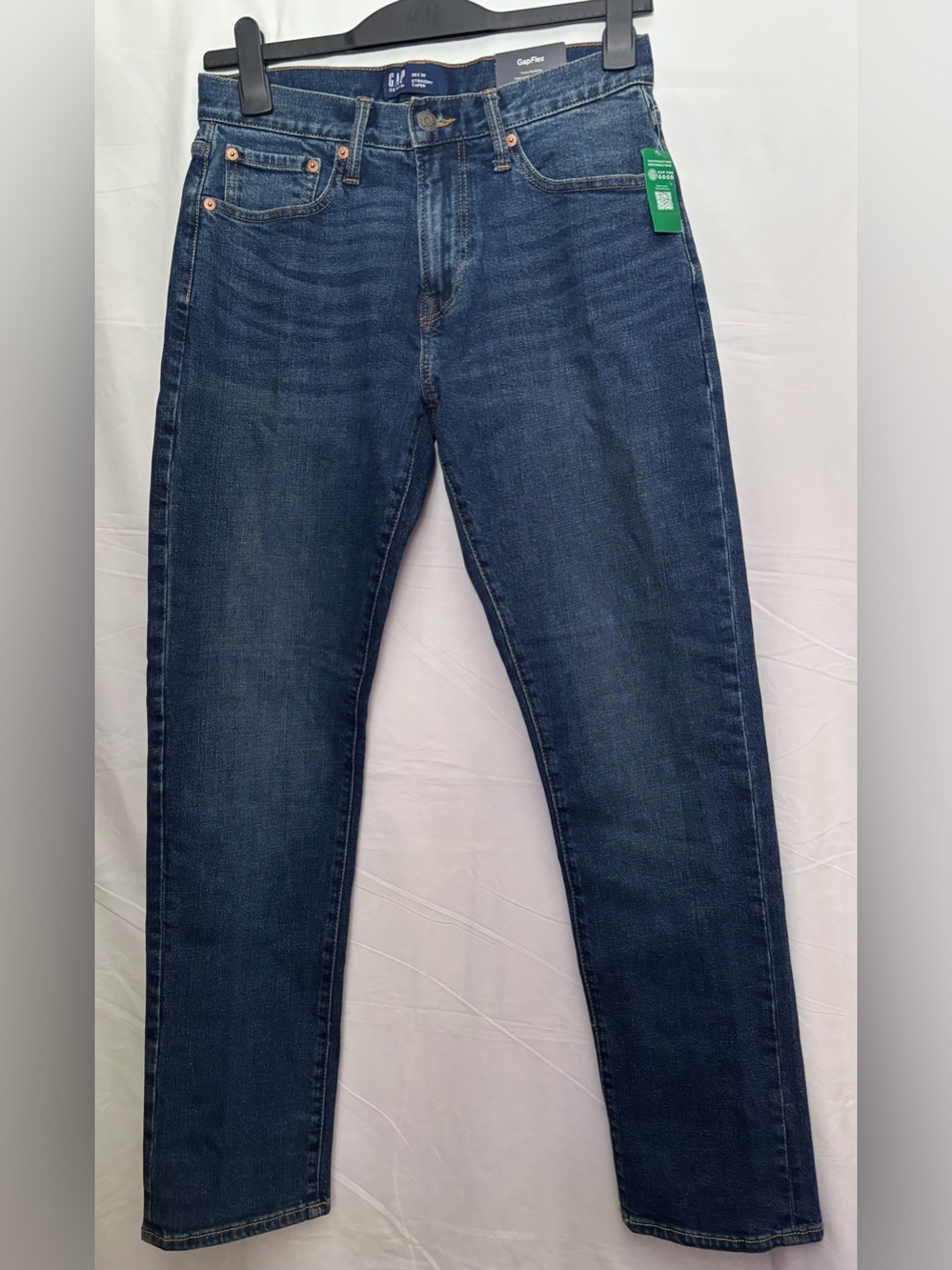 GAP Straight Taper Jeans - Dark Wash Indigo 29x30
